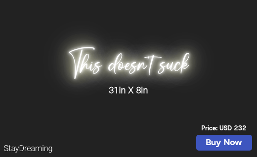 CUSTOM NEON SIGN FOR Tracy