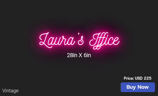CUSTOM NEON SIGN FOR Jpwright100