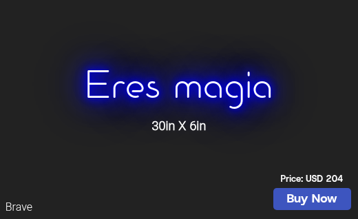 CUSTOM NEON SIGN FOR Elvamaguilar