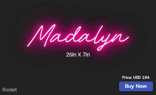 CUSTOM NEON SIGN FOR Tonyagtone
