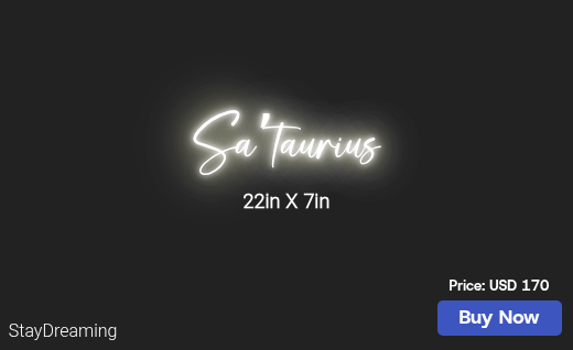 CUSTOM NEON SIGN FOR Svweldon04