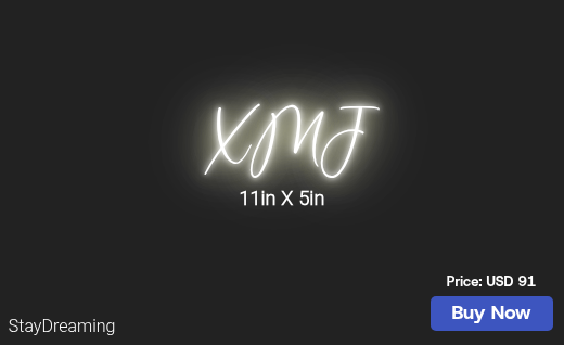 CUSTOM NEON SIGN FOR Xanther M Johnson