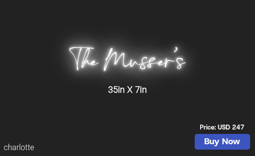 CUSTOM NEON SIGN FOR Gsmusser