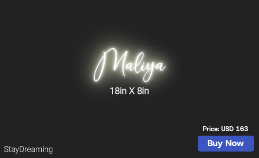CUSTOM NEON SIGN FOR Missleelee83
