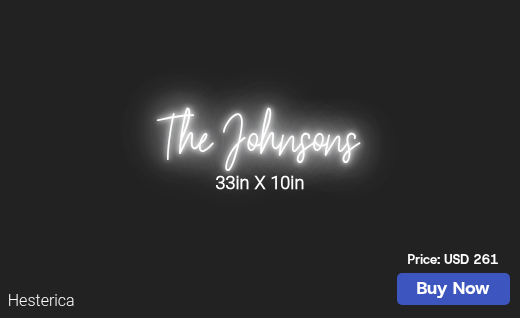 CUSTOM NEON SIGN FOR Rmjohnson2026