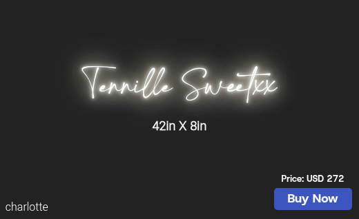 CUSTOM NEON SIGN FOR Brookettaylor