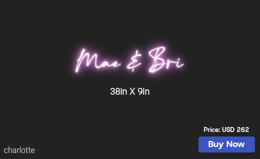 CUSTOM NEON SIGN FOR Mckillopm25