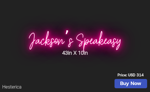CUSTOM NEON SIGN FOR Dgjackson05