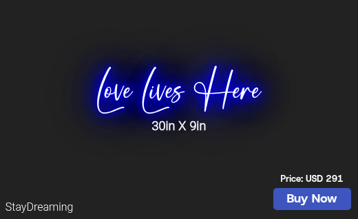 CUSTOM NEON SIGN FOR V Clarisonic