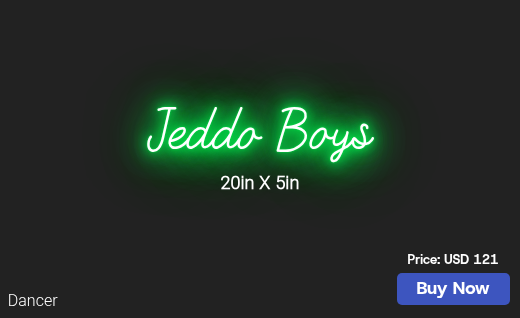 CUSTOM NEON SIGN FOR Johnnybravo6900