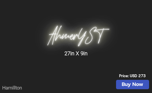 CUSTOM NEON SIGN FOR Ahmer