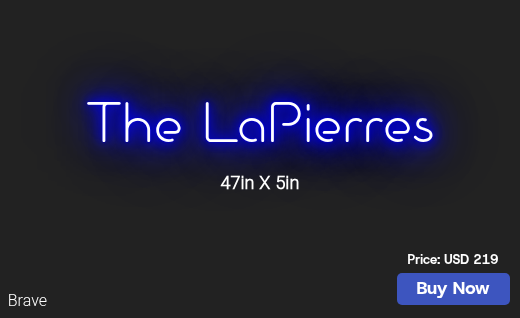 CUSTOM NEON SIGN FOR Brianlapierre144