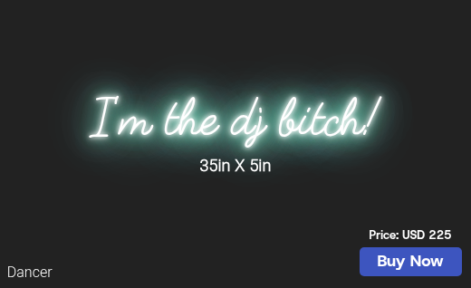 CUSTOM NEON SIGN FOR Jeffreydean94