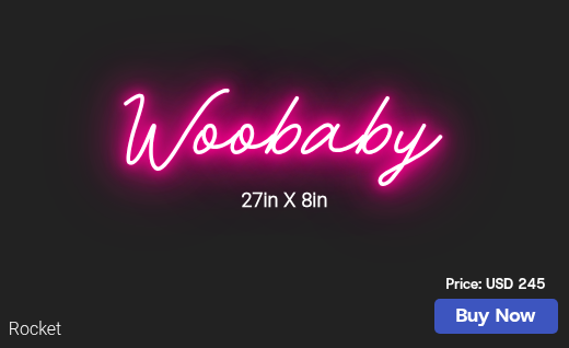 CUSTOM NEON SIGN FOR Woobb247