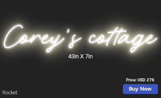 CUSTOM NEON SIGN FOR Coreybs61