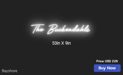 CUSTOM NEON SIGN FOR Mrsbuckendahl