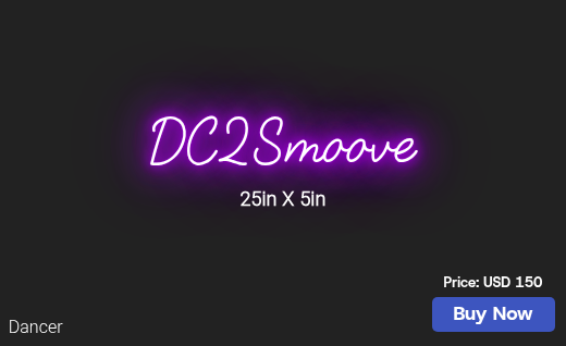 CUSTOM NEON SIGN FOR Dmahone09