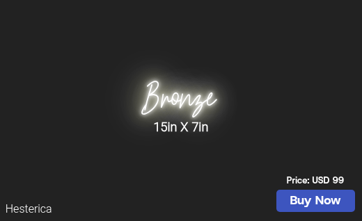 CUSTOM NEON SIGN FOR Bronzecreektans