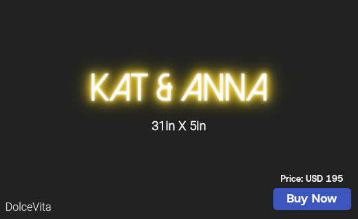 CUSTOM NEON SIGN FOR Annania M17