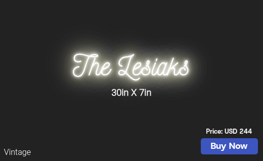 CUSTOM NEON SIGN FOR Msjbrazell