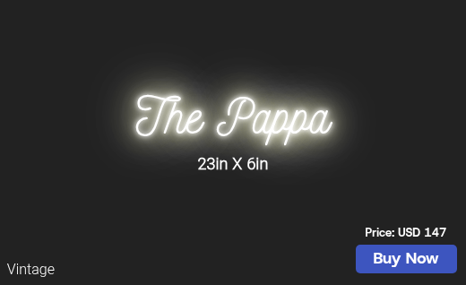 CUSTOM NEON SIGN FOR Mattpappa