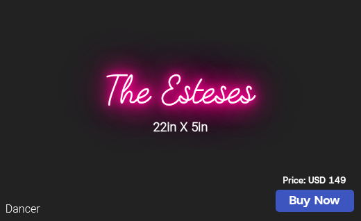 CUSTOM NEON SIGN FOR Jennyestes