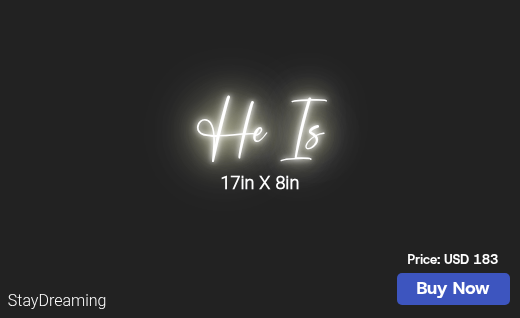 CUSTOM NEON SIGN FOR James