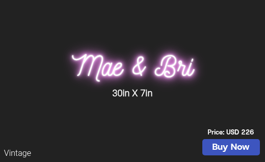 CUSTOM NEON SIGN FOR Mckillopm25