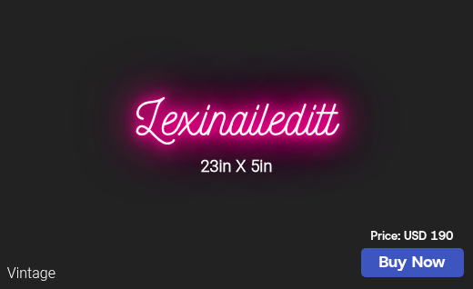 CUSTOM NEON SIGN FOR Alexiajohnson233