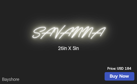 CUSTOM NEON SIGN FOR Bellexoxo143