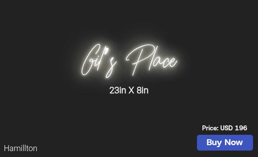 CUSTOM NEON SIGN FOR Gjtasha