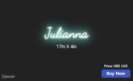 CUSTOM NEON SIGN FOR Winter0208