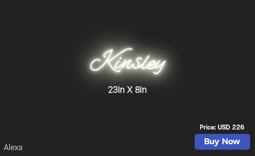 CUSTOM NEON SIGN FOR Tomekiatrimble