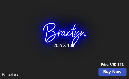CUSTOM NEON SIGN FOR Mjung2471
