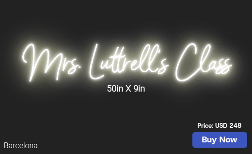 CUSTOM NEON SIGN FOR Office