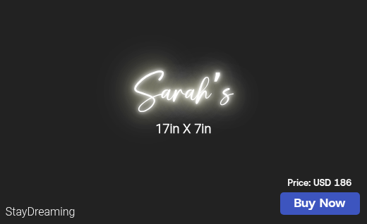CUSTOM NEON SIGN FOR Sjcobi14