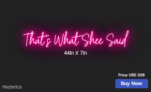 CUSTOM NEON SIGN FOR Nycshee