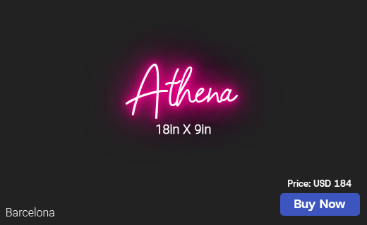CUSTOM NEON SIGN FOR Salazarracheld