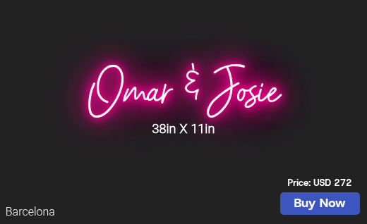CUSTOM NEON SIGN FOR Kray2020