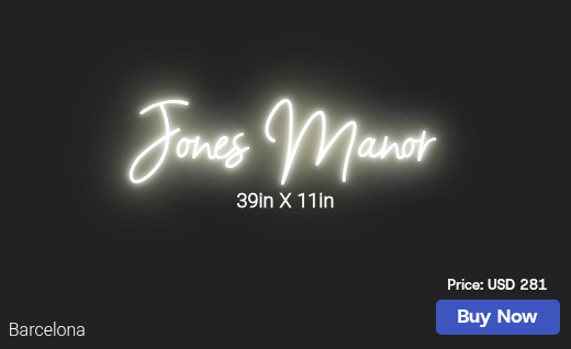 CUSTOM NEON SIGN FOR Sherrijones1170