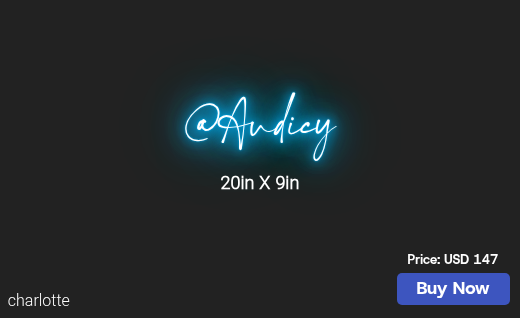 CUSTOM NEON SIGN FOR Mackenziefranklin95