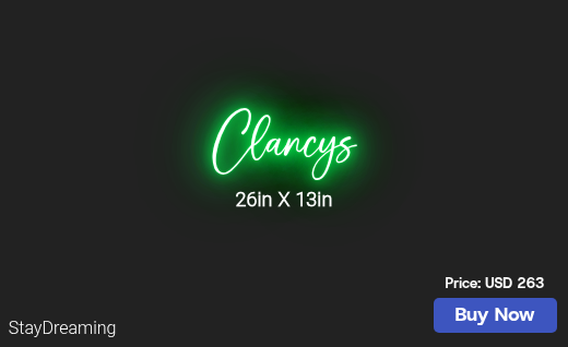 CUSTOM NEON SIGN FOR Lanhams143