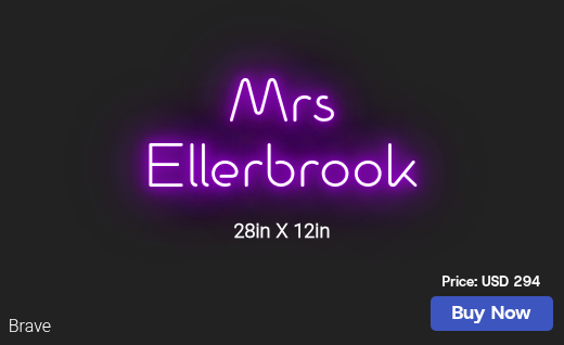 CUSTOM NEON SIGN FOR Revlouellerbrook