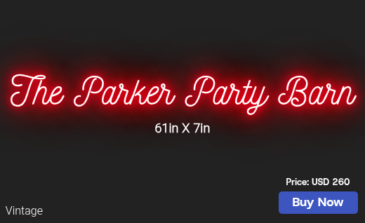 CUSTOM NEON SIGN FOR Petteyfamily