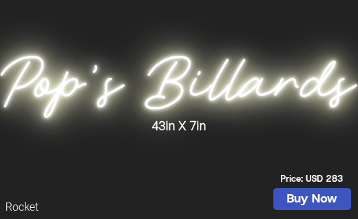 CUSTOM NEON SIGN FOR Msje5311