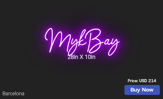 CUSTOM NEON SIGN FOR Vizionfolyfe