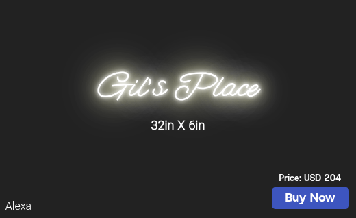 CUSTOM NEON SIGN FOR Gjtasha