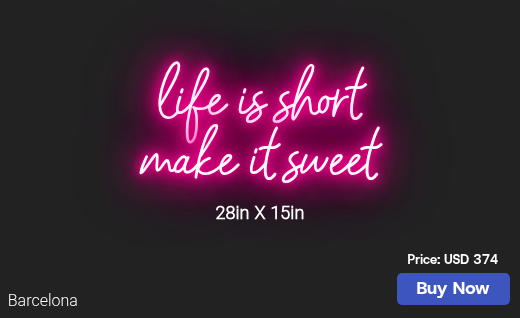 CUSTOM NEON SIGN FOR Kristalmarkiewicz