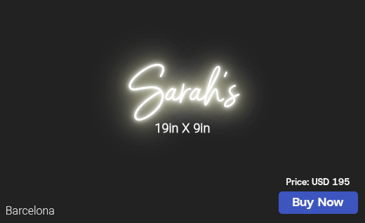 CUSTOM NEON SIGN FOR Sjcobi14