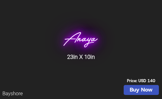 CUSTOM NEON SIGN FOR Nimisha Aggarwal2